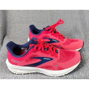 Brooks Launch 9 Running Shoes Red Lace Up Athletic Sneakers Womens Size 7.5 B